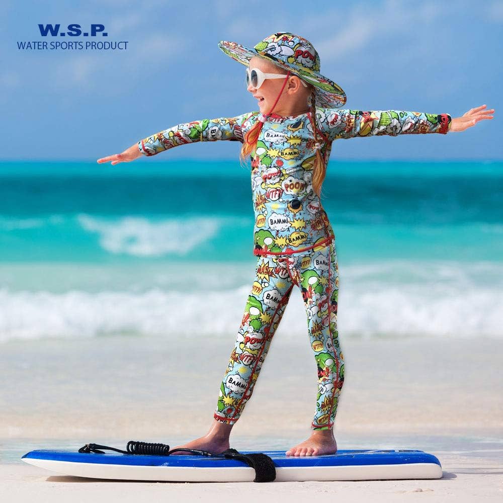 ウェア water'shops Amazon.co.jp: キッズラッシュガード 長袖 長ズボン ポップ柄 上下